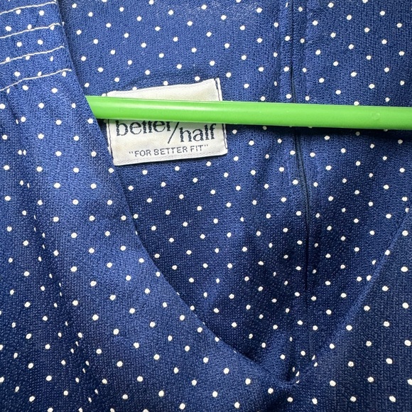 Better Half Sheer Blue Polka Dot Dress Size 14 - Picture 2 of 5